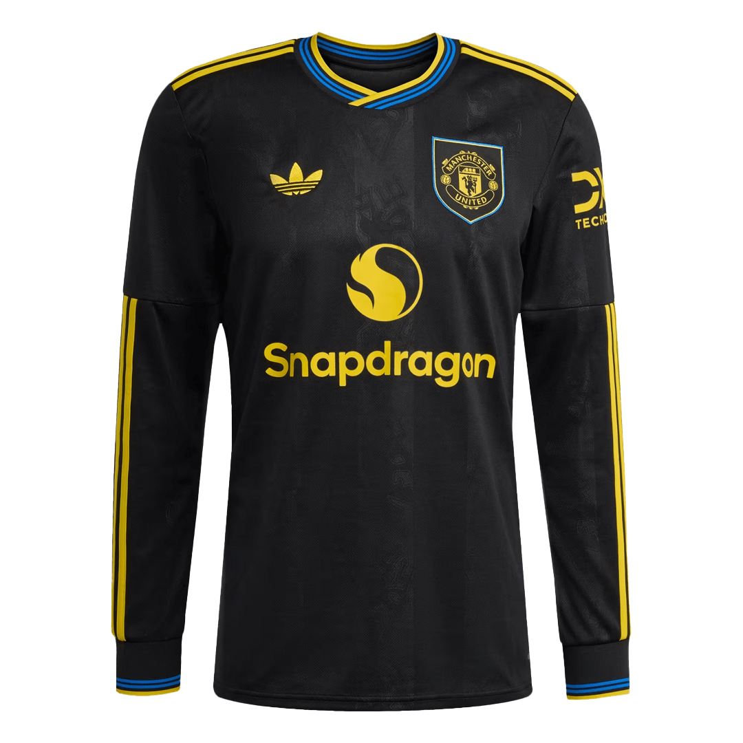 Manchester United Long Sleeve Third Away Soccer Jersey 2025/26 - gojersey