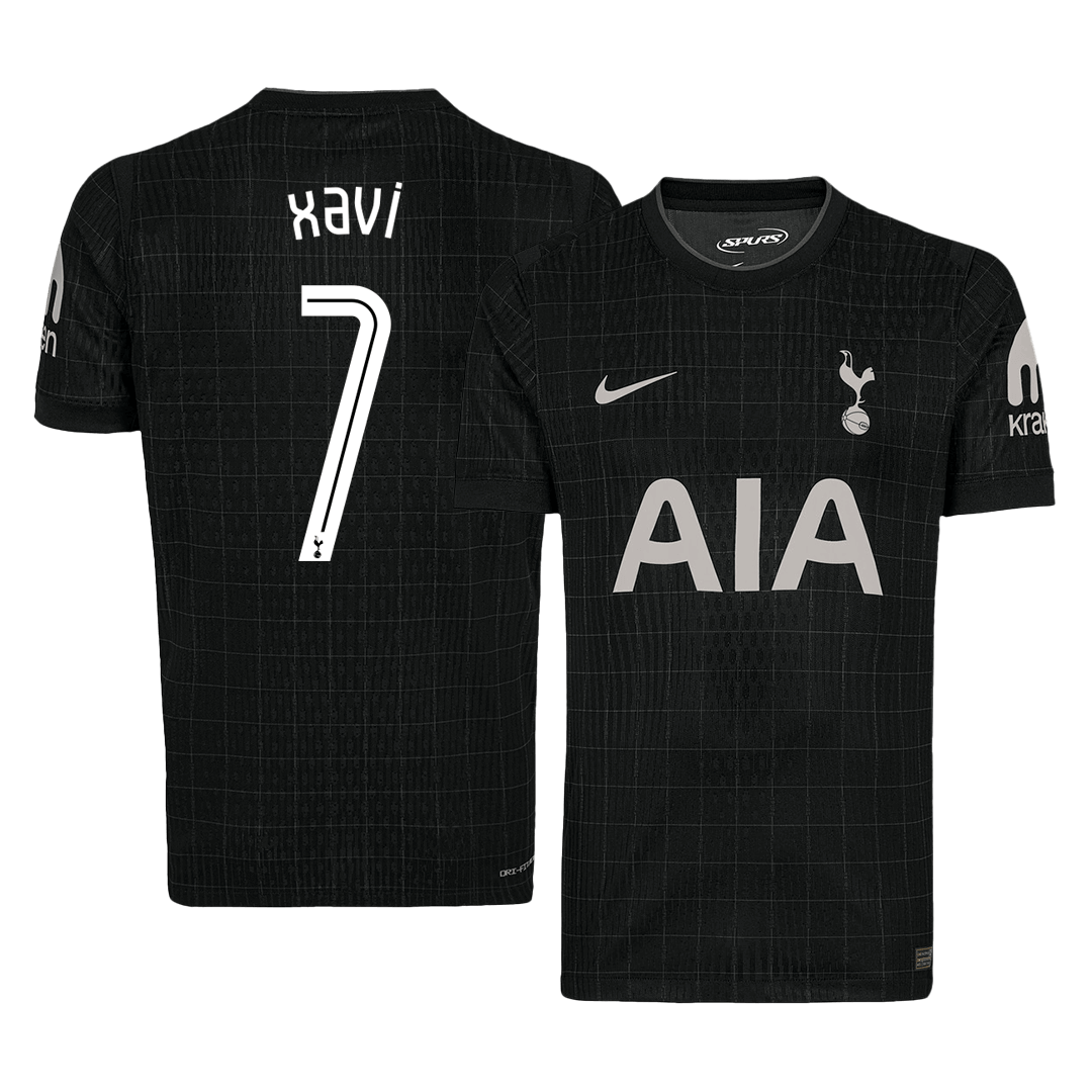 Tottenham Hotspur XAVI #7 Away Soccer Jersey 2025/26 - UCL Edition - gojersey