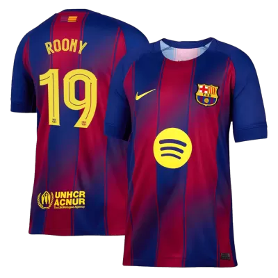 Barcelona ROONY #19 Home Soccer Jersey 2025/26 - UCL Edition - gojersey