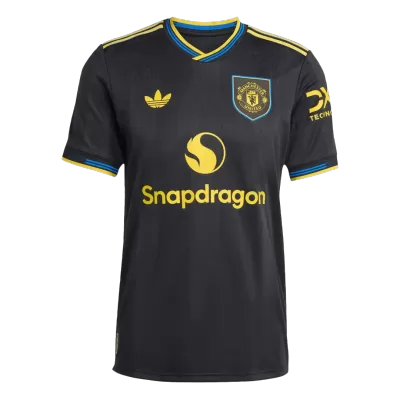 Authentic Manchester United Third Away Soccer Jersey 2025/26 Black - gojersey