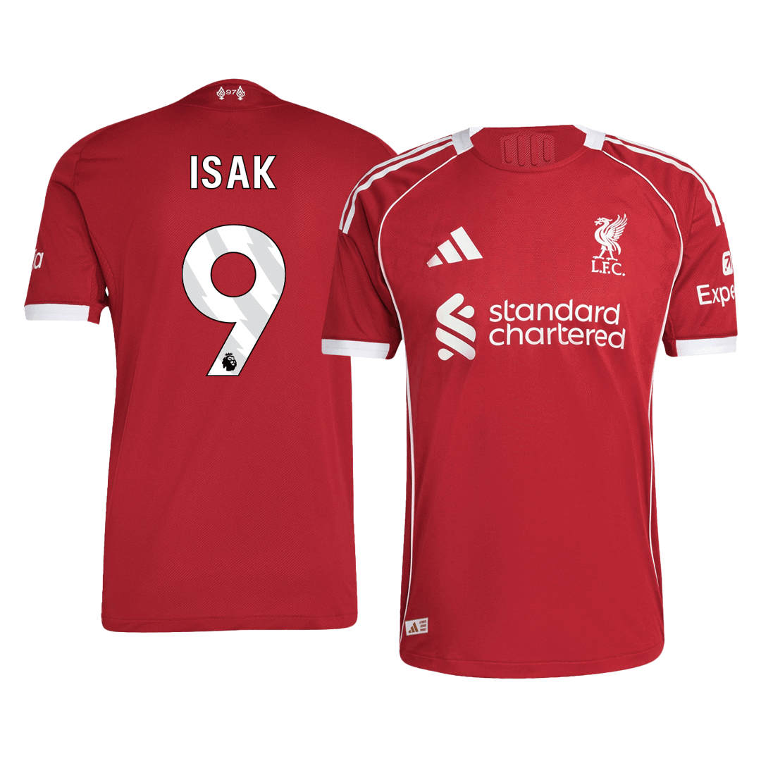 ISAK #9 Authentic Liverpool Home Soccer Jersey 25/26 Red - gojersey