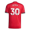 ŠEŠKO #30 Authentic Manchester United Home Soccer Jersey 2025/26 Red - gojersey
