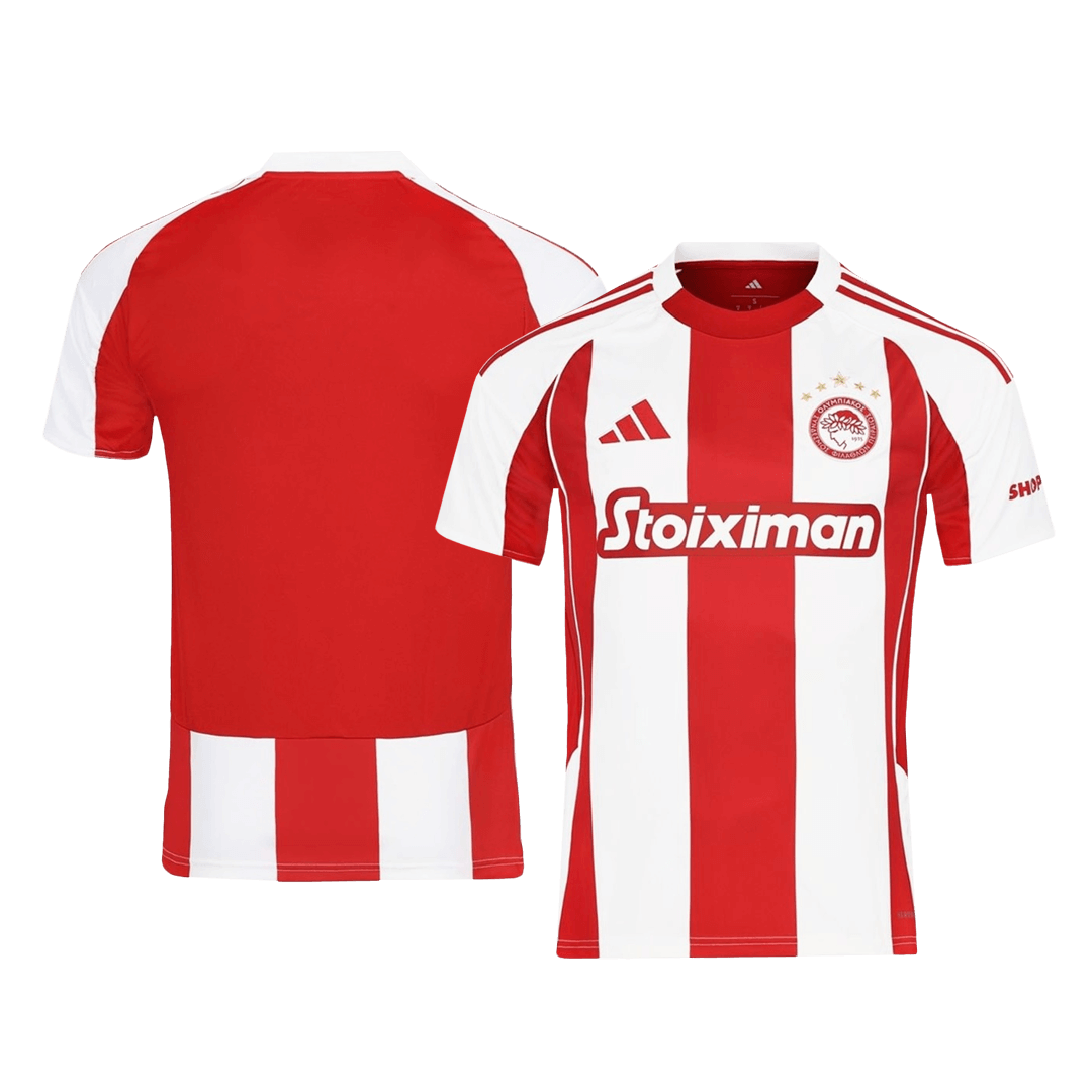 Olympiakos Home Soccer Jersey 2025/26 - gojersey
