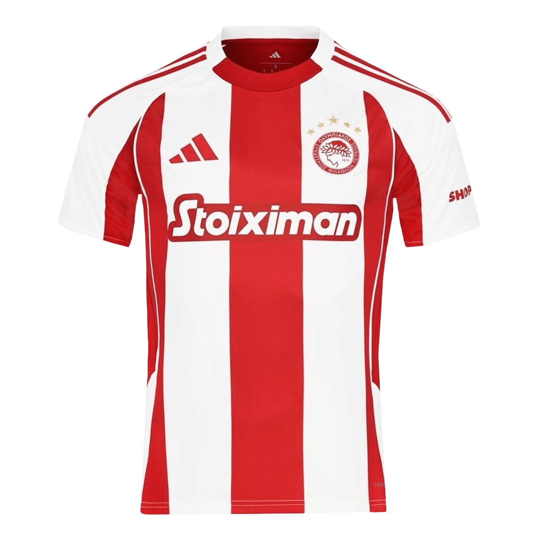 Olympiakos Home Soccer Jersey 2025/26 - gojersey