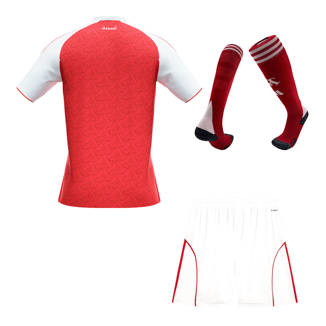 Arsenal Home Soccer Jersey Kit(Jersey+Shorts+Socks) 2025/26 Red - gojersey