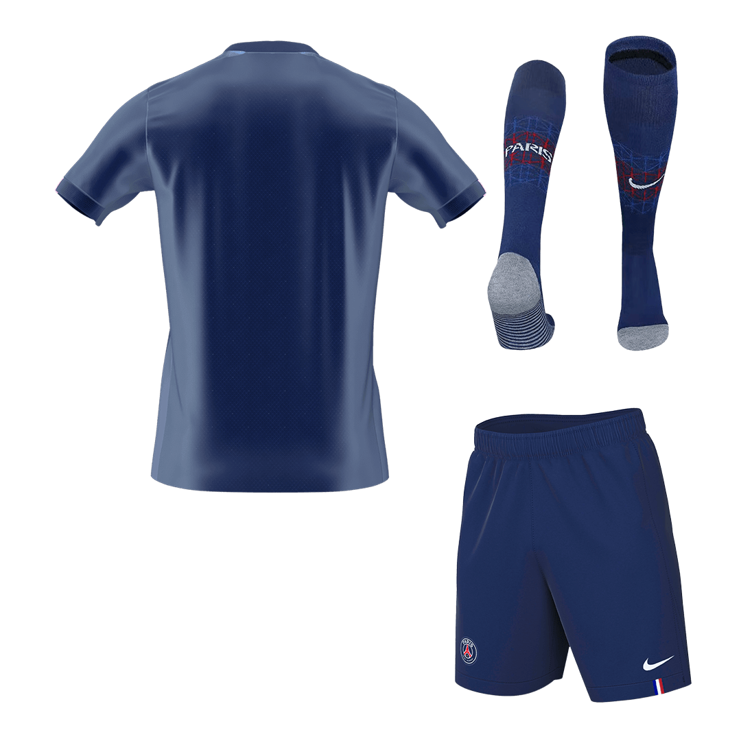 PSG Home Soccer Jersey Kit(Jersey+Shorts+Socks) 2025/26 Navy - gojersey