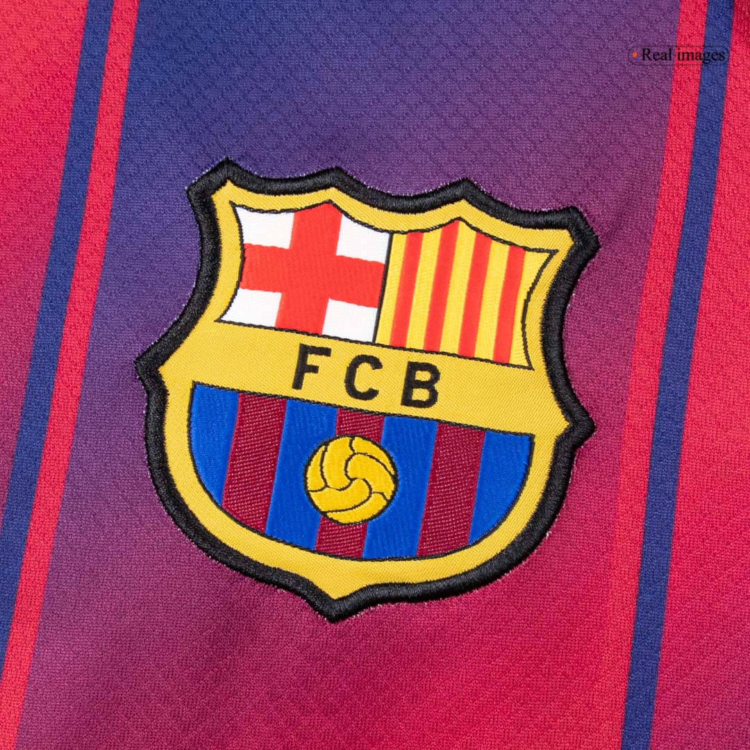 Barcelona Long Sleeve Home Soccer Jersey 2025/26 - gojersey