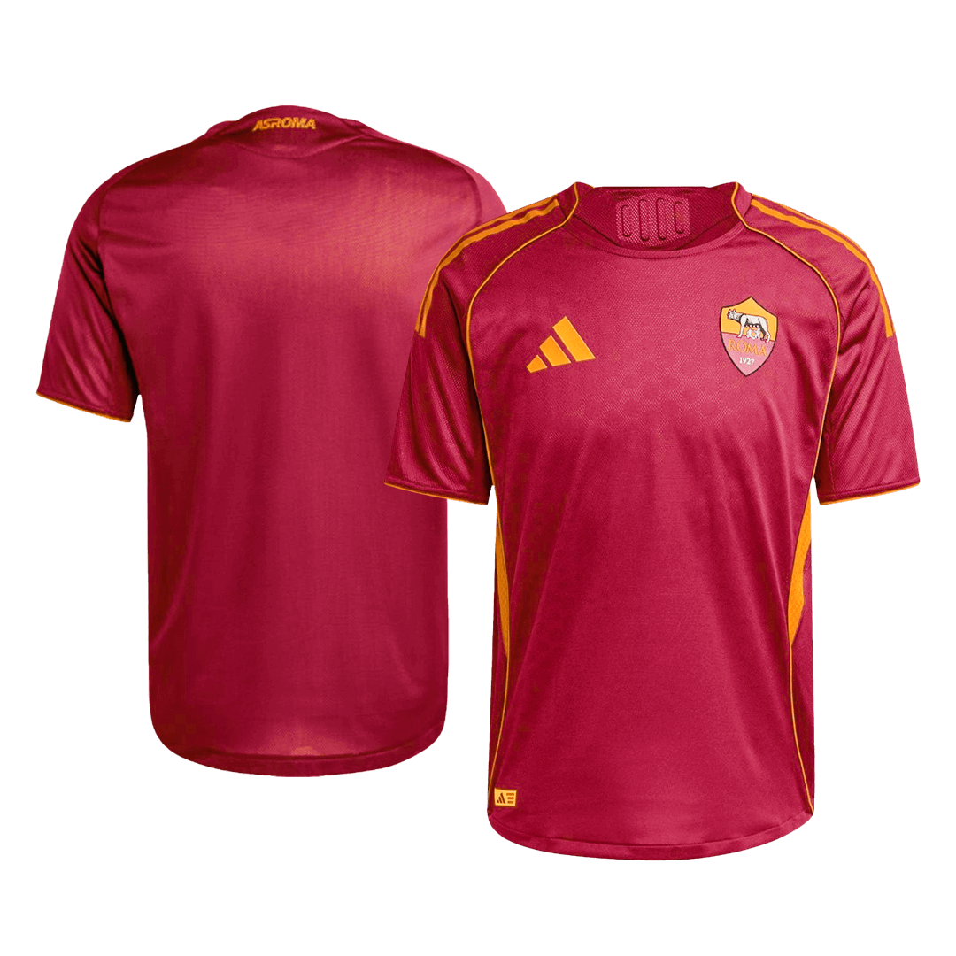 Authentic 25/26 Roma Home Soccer Jersey Red - gojersey
