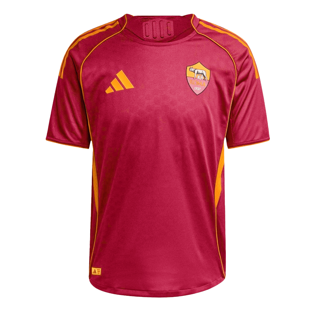 Authentic 25/26 Roma Home Soccer Jersey Red - gojersey