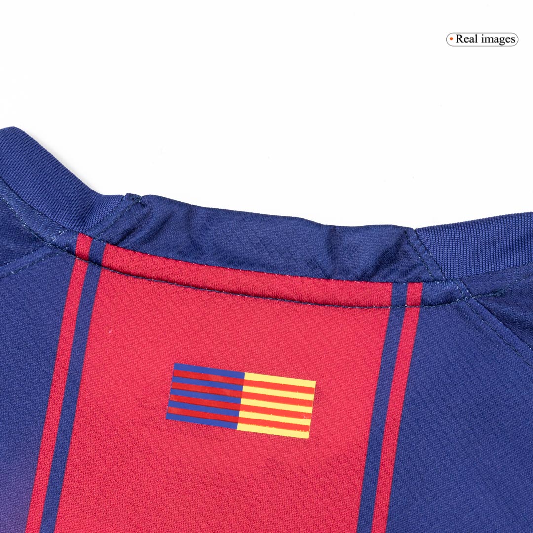 Barcelona Long Sleeve Home Soccer Jersey 2025/26 - gojersey