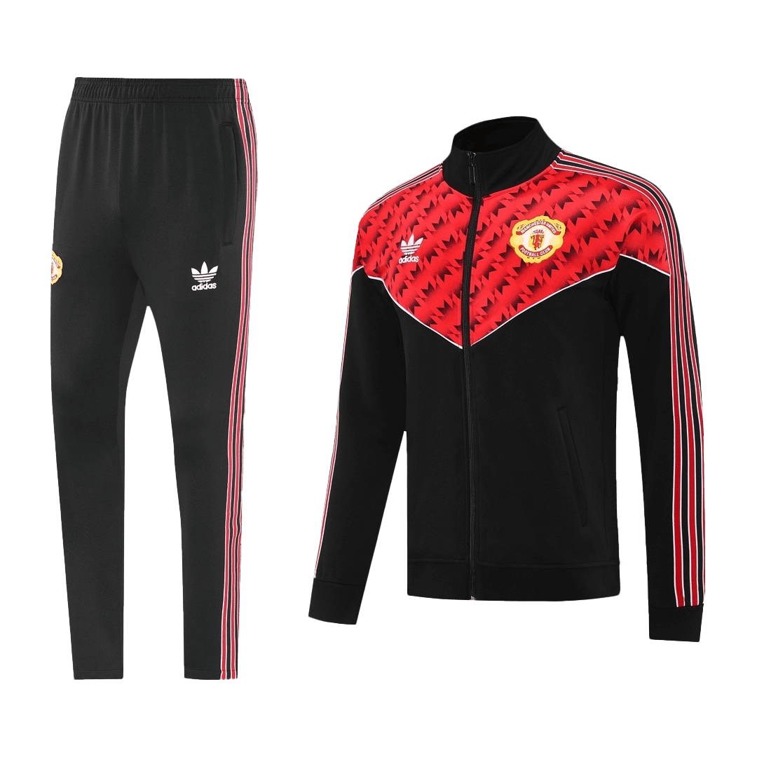 Manchester United Training Kit 2025/26 - Red&Black (Jacket+Pants) - gojersey