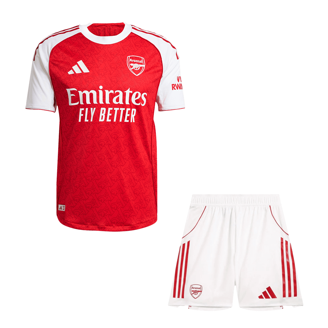 Authentic Arsenal Home Soccer Jersey Kit(Jersey+Shorts) 2025/26 Red - gojersey