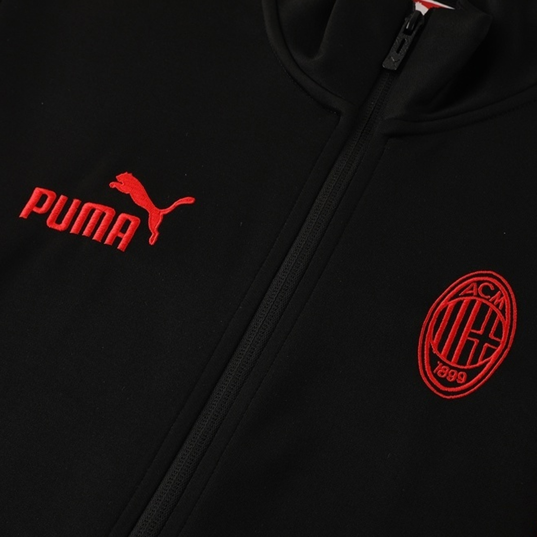 AC Milan Training Kit 2025/26 - Black (Jacket+Pants) - gojersey