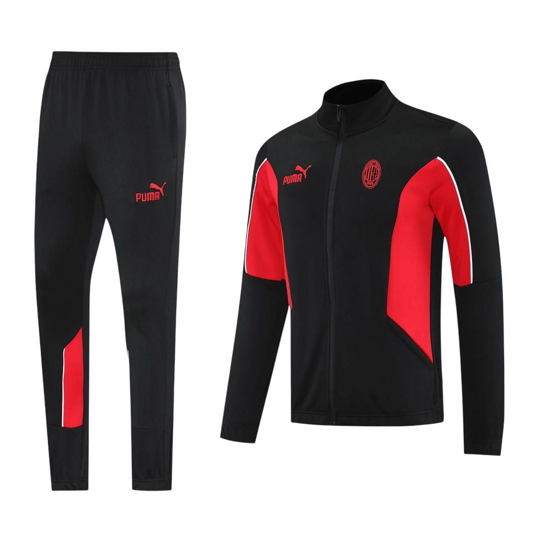 AC Milan Training Kit 2025/26 - Black (Jacket+Pants) - gojersey