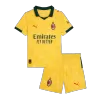Kid's AC Milan Third Away Soccer Jersey Kit(Jersey+Shorts) 25/26 Yellow - gojersey