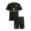 Kid's Manchester United Third Away Soccer Jersey Kit 25/26 Black - gojersey