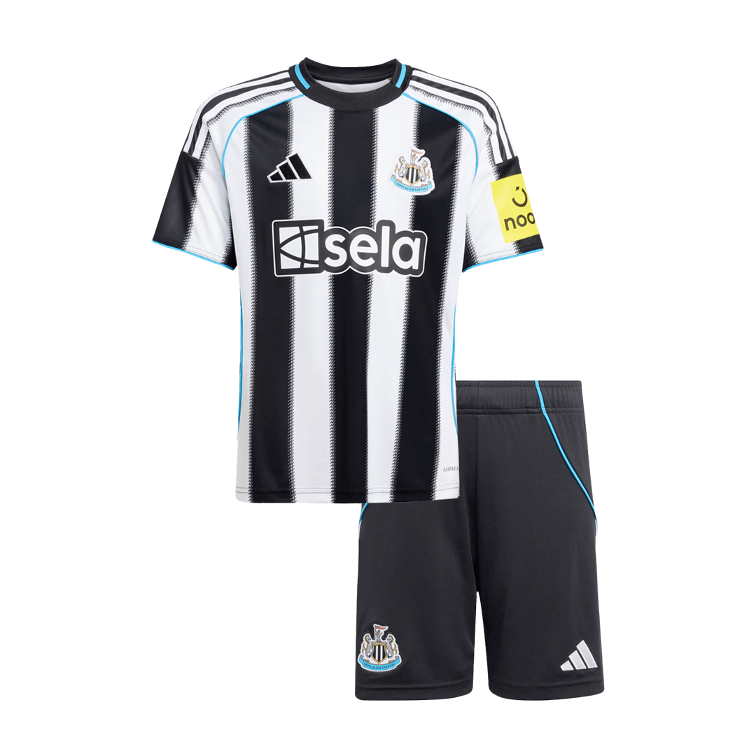 Kid's Newcastle United Home Jersey 25/26 Black&White - gojersey