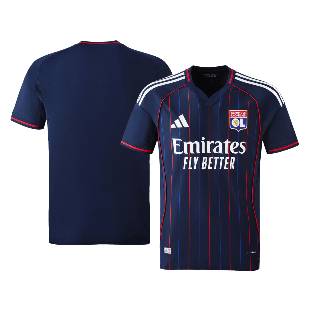 Authentic Olympique Lyonnais Away Soccer Jersey 25/26 Navy - gojersey