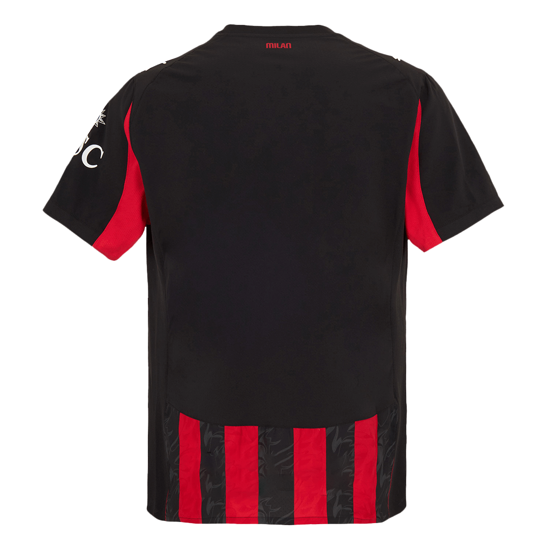 Authentic AC Milan Home Jersey 2025/26 Red&Black - gojersey