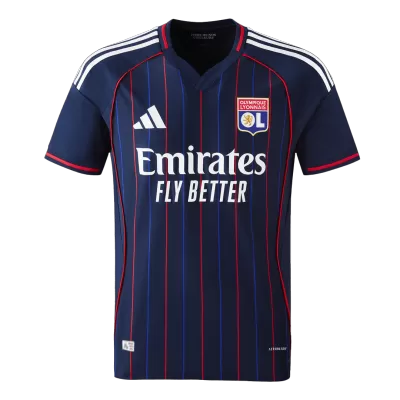 Authentic Olympique Lyonnais Away Soccer Jersey 25/26 Navy - gojersey
