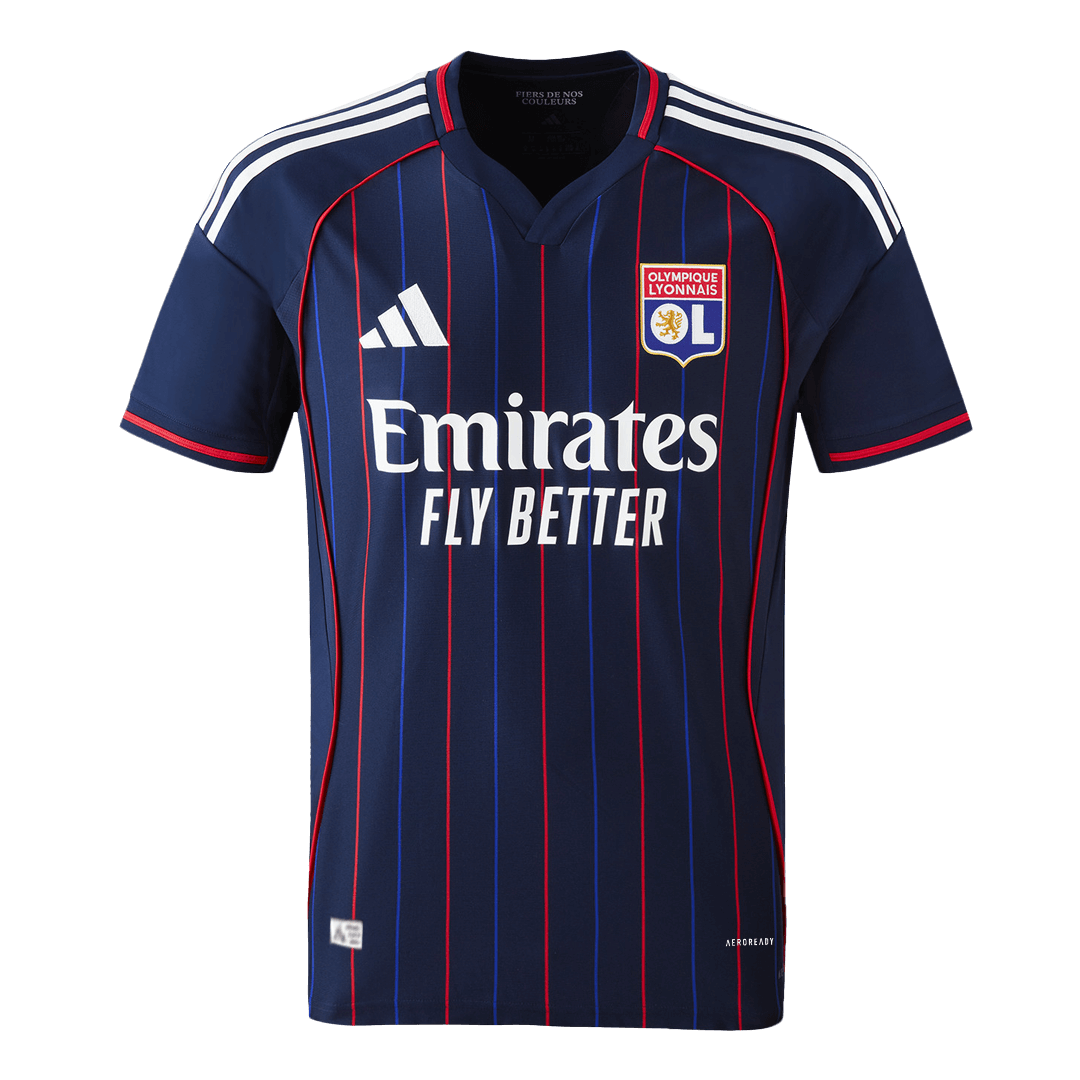 Authentic Olympique Lyonnais Away Soccer Jersey 25/26 Navy - gojersey