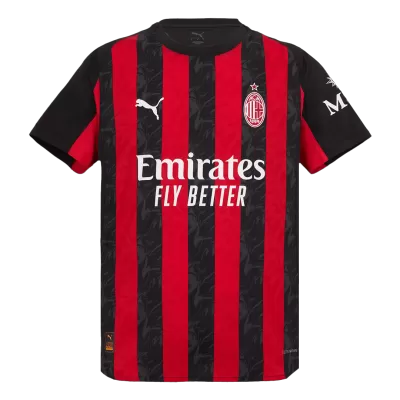 Authentic AC Milan Home Jersey 2025/26 Red&Black - gojersey