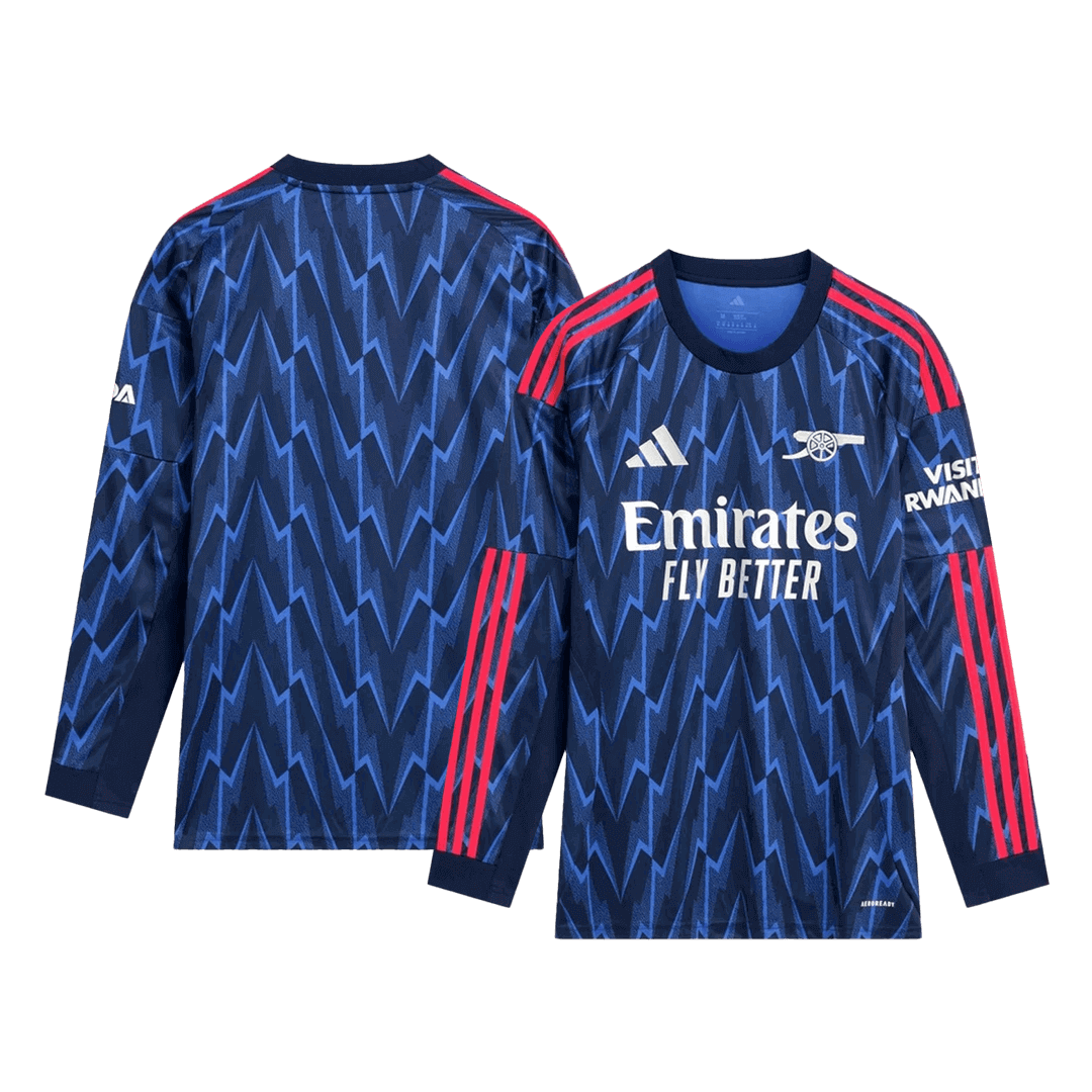 Arsenal Long Sleeve Away Soccer Jersey 2025/26 - gojersey