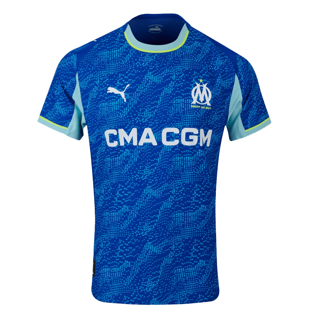 Authentic Marseille Third Away Soccer Jersey 25/26 Blue - gojersey
