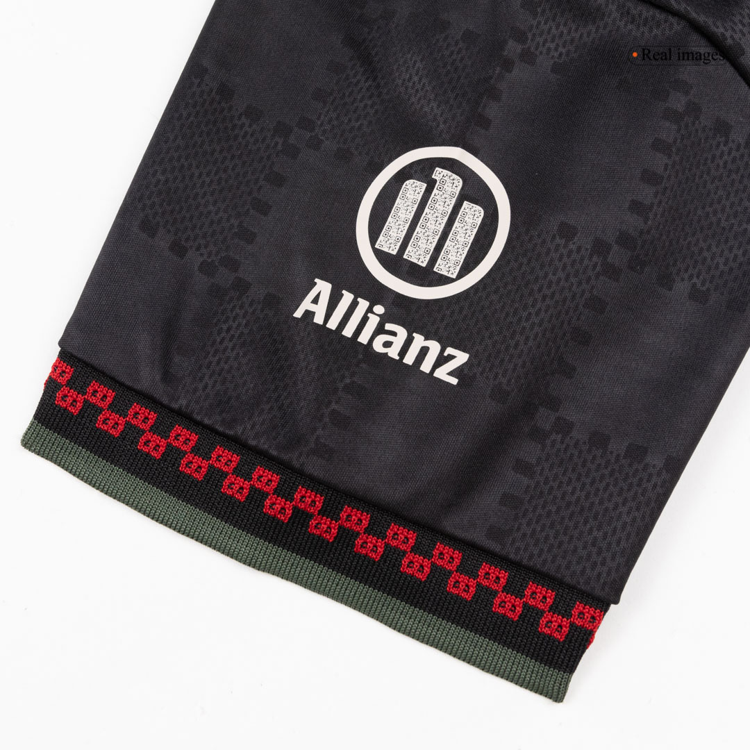 Kid's Bayern Munich Third Away Soccer Jersey Kit(Jersey+Shorts+Socks) 25/26 Black - gojersey