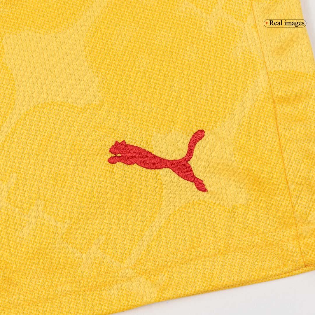 Kid's AC Milan Third Away Soccer Jersey Kit(Jersey+Shorts) 25/26 Yellow - gojersey