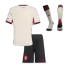 Kid's Liverpool Away Soccer Jersey Kit(Jersey+Shorts+Socks) 25/26 White - gojersey