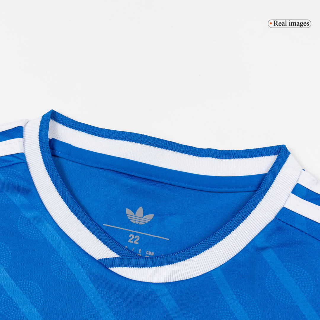 Kid's Real Madrid Third Away Soccer Jersey Kit(Jersey+Shorts+Socks)  25/26 Blue - gojersey