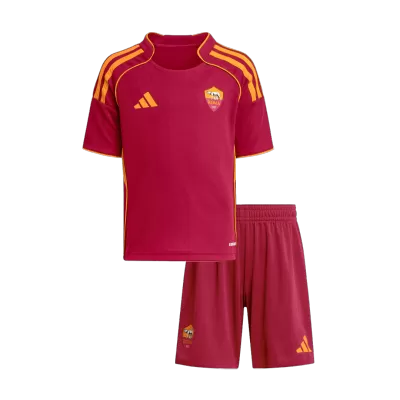 Kid's Roma Home Soccer Jersey Kit 25/26 Red - gojersey