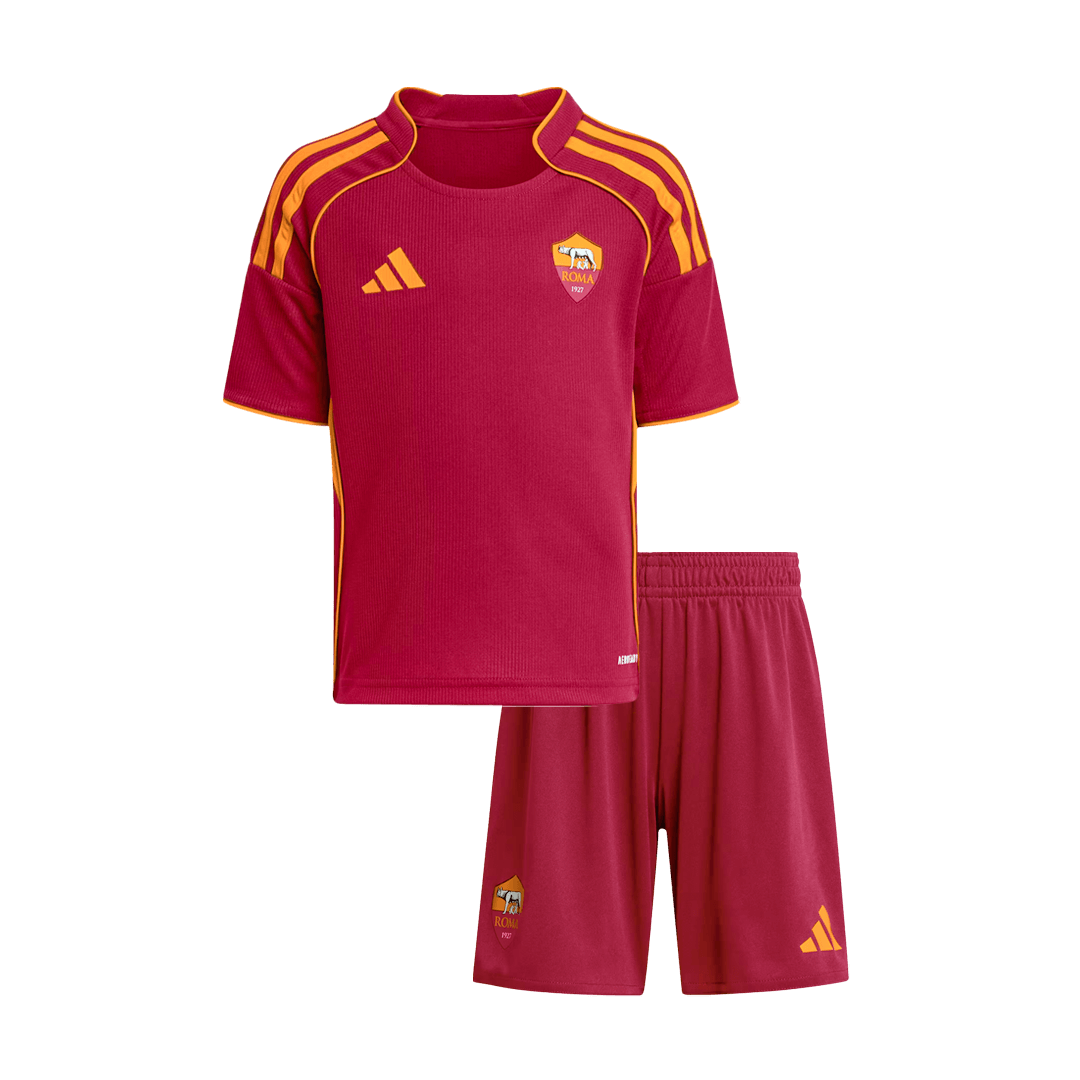 Kid's Roma Home Soccer Jersey Kit 25/26 Red - gojersey