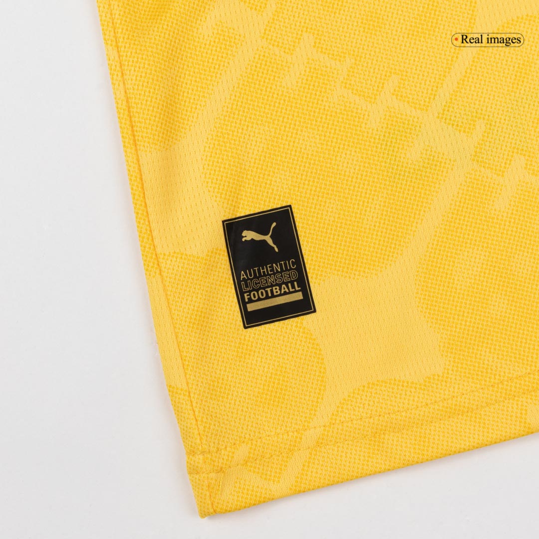 Kid's AC Milan Third Away Soccer Jersey Kit(Jersey+Shorts) 25/26 Yellow - gojersey