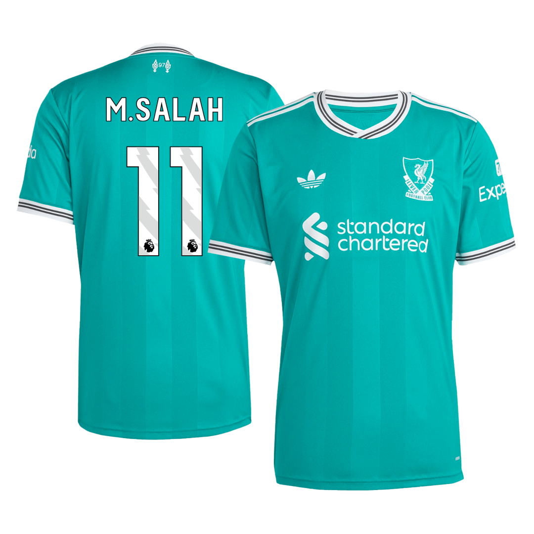 Liverpool M.SALAH #11 Third Away Soccer Jersey 2025/26 - gojersey