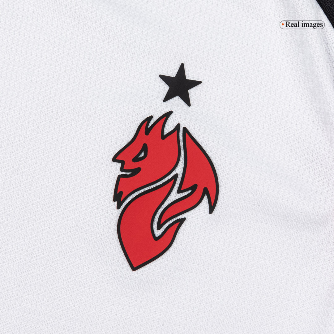 Kid's AC Milan Away Soccer Jersey Kit(Jersey+Shorts+Socks) 25/26 White - gojersey