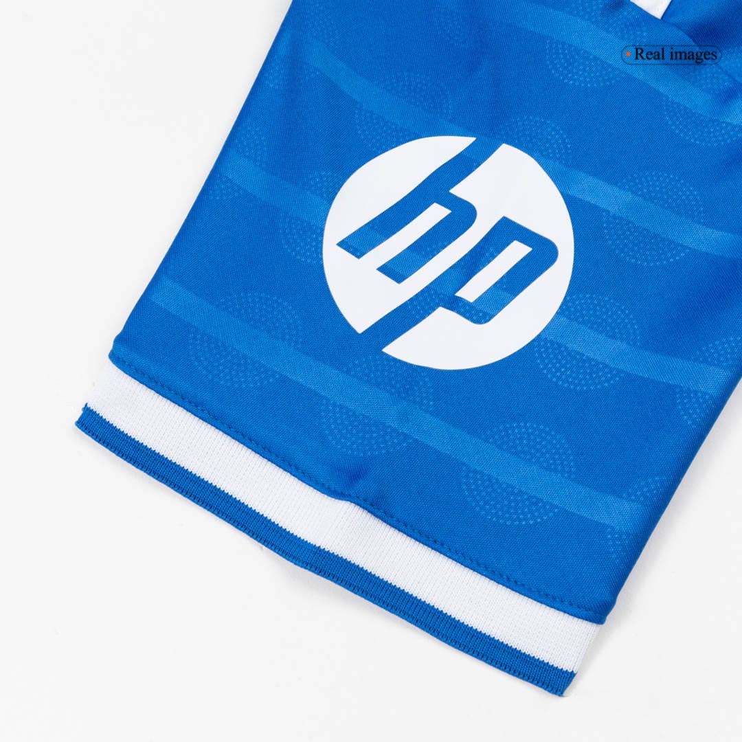 Kid's Real Madrid Third Away Soccer Jersey Kit(Jersey+Shorts+Socks)  25/26 Blue - gojersey