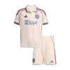 Kid's Ajax Third Away Soccer Jersey Kit 25/26 White - gojersey