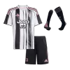 Kid's Juventus Home Soccer Jersey Kit(Jersey+Shorts+Socks) 2025/26 Black&White - gojersey