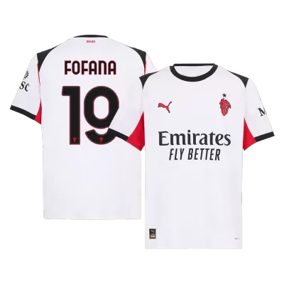 AC Milan FOFANA #19 Away Soccer Jersey 2025/26 - gojersey