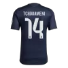 TCHOUAMENI #14 Authentic Real Madrid Away Soccer Jersey 2025/26 Navy - gojersey