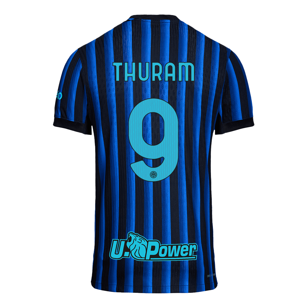 THURAM #9 Authentic Inter Milan Home Soccer Jersey 2025/26 Blue&Black - gojersey