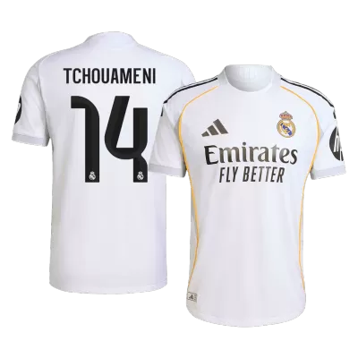 TCHOUAMENI #14 Authentic Real Madrid Home Soccer Jersey 2025/26 White - gojersey
