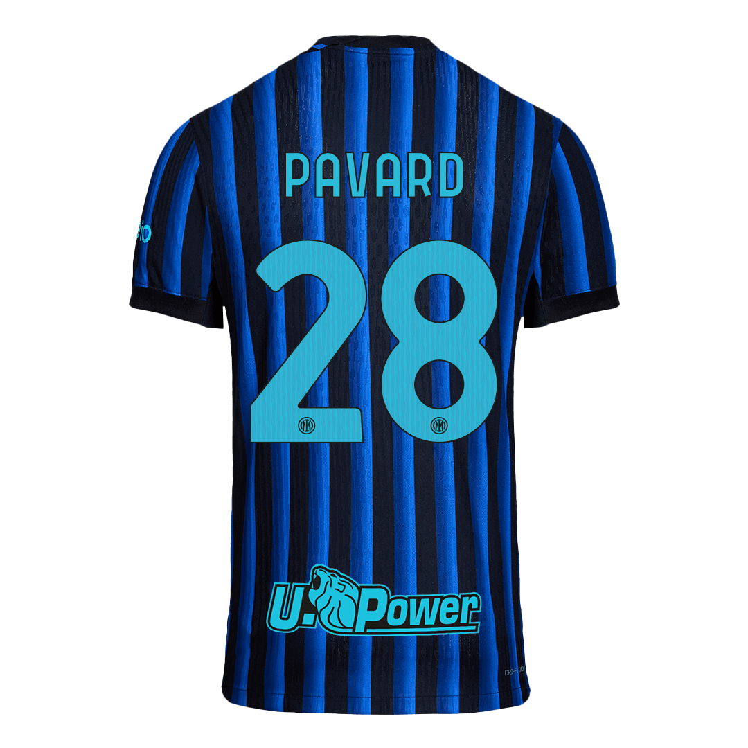 PAVARD #28 Authentic Inter Milan Home Soccer Jersey 2025/26 Blue&Black - gojersey