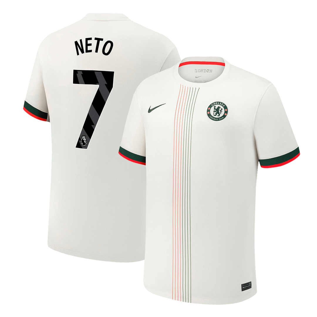 Chelsea NETO #7 Away Soccer Jersey 2025/26 - gojersey