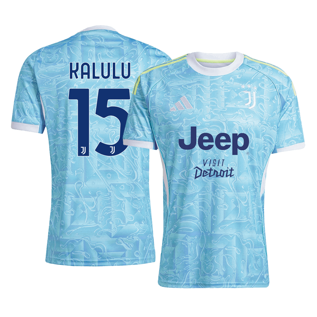 Juventus KALULU #15 Away Soccer Jersey 2025/26 - gojersey
