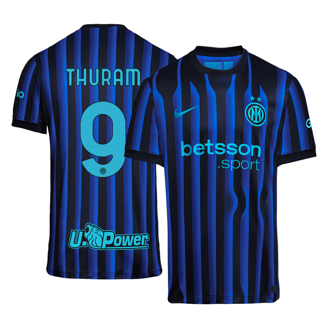 Inter Milan THURAM #9 Home Soccer Jersey 2025/26 - gojersey