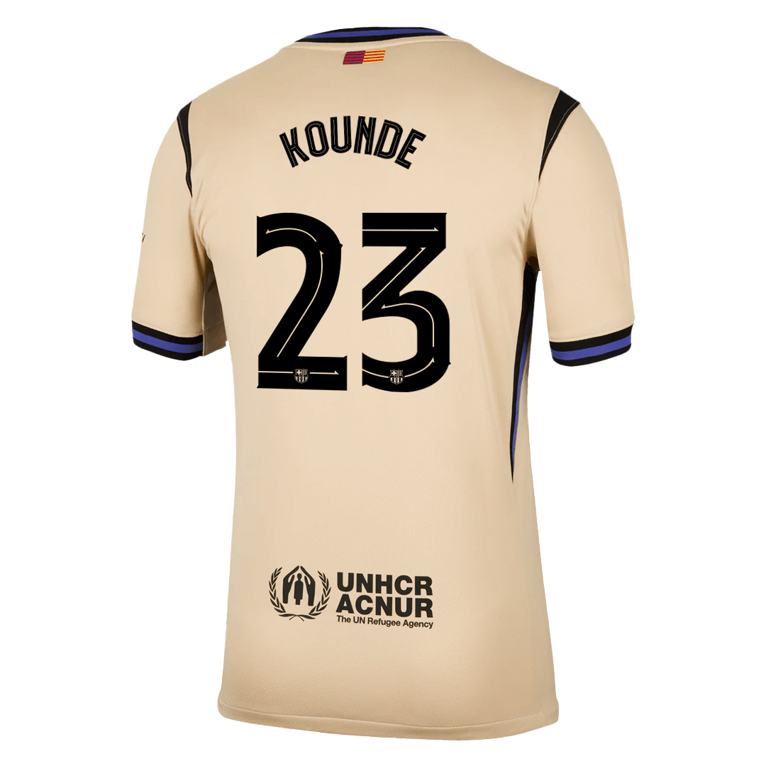 Barcelona KOUNDE #23 Away Soccer Jersey 2025/26 - UCL Edition - gojersey