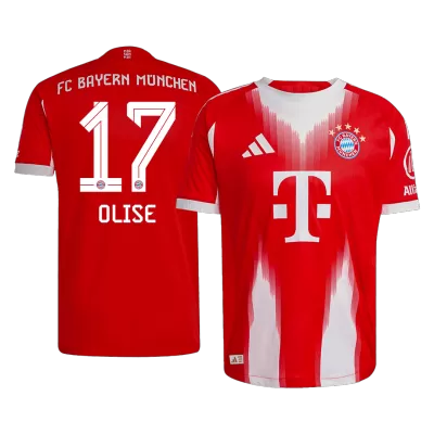 OLISE #17 Authentic Bayern Munich Home Soccer Jersey 2025/26 Red - gojersey